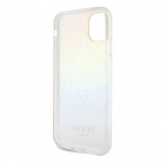 Kryt Guess IML Faceted Mirror na Apple iPhone 11 Elegant  Dúhové disco