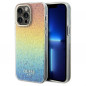 Kryt Guess IML Faceted Mirror na Apple iPhone 13 Pro Elegant  Dúhové disco