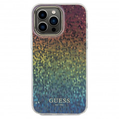 Kryt Guess IML Faceted Mirror na Apple iPhone 13 Pro Max Elegant  Dúhové disco