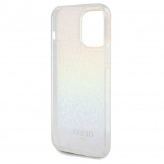 Kryt Guess IML Faceted Mirror na Apple iPhone 13 Pro Max Elegant  Dúhové disco