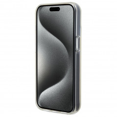 Kryt Guess IML Faceted Mirror na Apple iPhone 14 Elegant  Dúhové disco