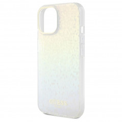 Kryt Guess IML Faceted Mirror na Apple iPhone 14 Elegant  Dúhové disco