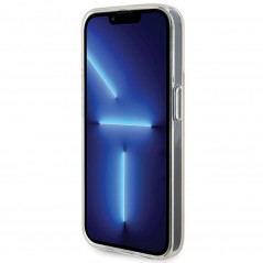 Kryt Guess IML Faceted Mirror na Apple iPhone 14 Pro Elegant  Dúhové disco
