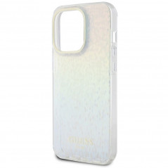 Kryt Guess IML Faceted Mirror na Apple iPhone 14 Pro Elegant  Dúhové disco