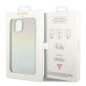 Kryt Guess IML Faceted Mirror na Apple iPhone 15 Elegant  Dúhové disco