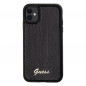 Kryt Guess Sequin Script Metal na Apple iPhone 11 Elegant  Čierny