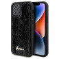 Kryt Guess Sequin Script Metal na Apple iPhone 12 Elegant  Čierny