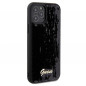 Kryt Guess Sequin Script Metal na Apple iPhone 12 Elegant  Čierny