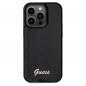 Kryt Guess Sequin Script Metal na Apple iPhone 14 Pro Max Elegant  Čierny