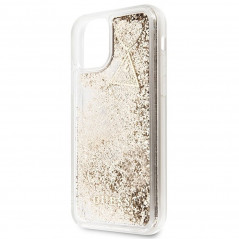 Kryt Guess Liquide Glitter Charms na Apple iPhone 11 Elegant  Zlatý