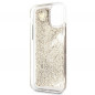 Kryt Guess Liquide Glitter Charms na Apple iPhone 11 Elegant  Zlatý