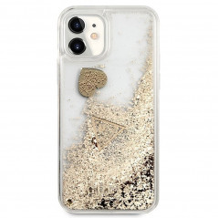 Kryt Guess Liquide Glitter Charms na Apple iPhone 11 Elegant  Zlatý