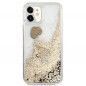 Kryt Guess Liquide Glitter Charms na Apple iPhone 11 Elegant  Zlatý