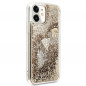 Kryt Guess Liquide Glitter Charms na Apple iPhone 11 Elegant  Zlatý
