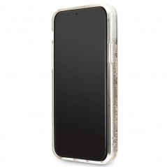 Kryt Guess Liquide Glitter Charms na Apple iPhone 11 Elegant  Zlatý