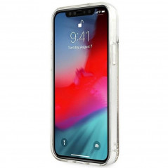 Kryt Guess Liquide Glitter Charms na Apple iPhone 12 Elegant  Zlatý