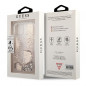 Kryt Guess Liquide Glitter Charms na Apple iPhone 12 Elegant  Zlatý