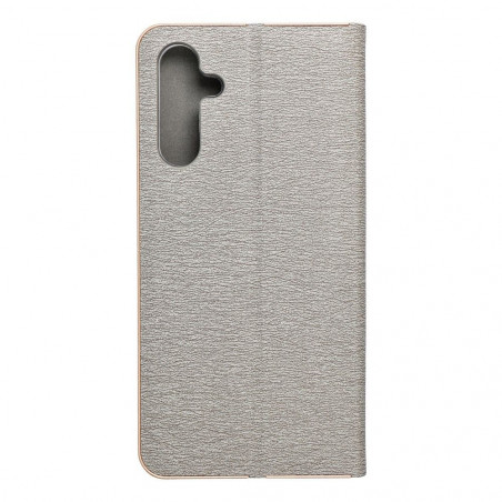 Peňaženkové puzdro LUNA Book Gold na Samsung Galaxy A15 LTE Elegant Strieborný