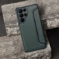 Peňaženkové puzdro Razor Book na Samsung Galaxy A05 Uhlíkové vlákno, Karbónový vzor  Tmavo zelený