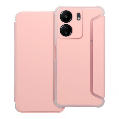 Peňaženkové puzdro Piano Book na XIAOMI Redmi 13C Svetlo broskyňový
