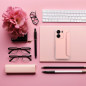 Peňaženkové puzdro Piano Book na XIAOMI Redmi 13C Svetlo broskyňový