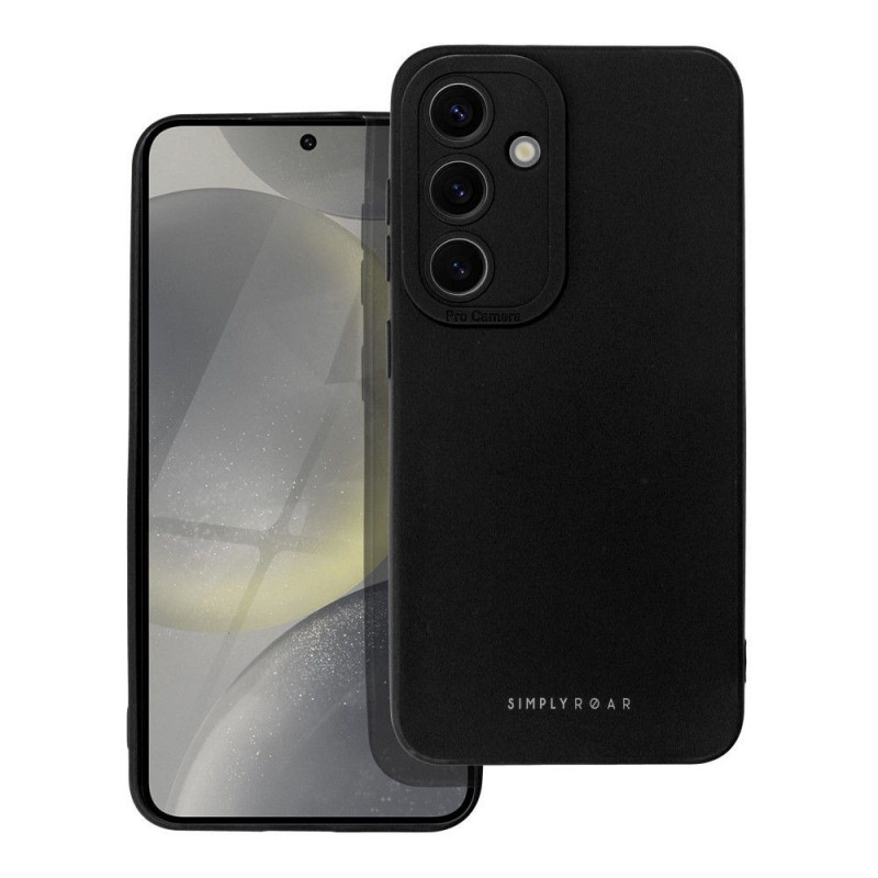 Kryt Roar Luna na Samsung Galaxy S24 Jednofarebný, Štýlový, Estetický doplnok  Čierny
