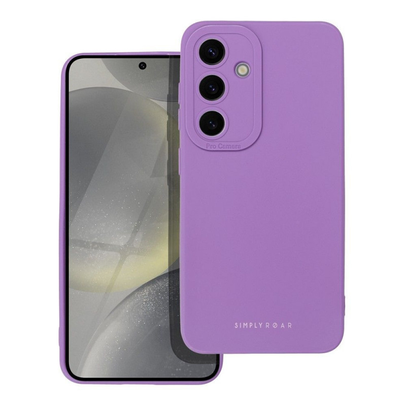 Kryt Roar Luna na Samsung Galaxy S24 Jednofarebný, Štýlový, Estetický doplnok  Fialový (Violet)