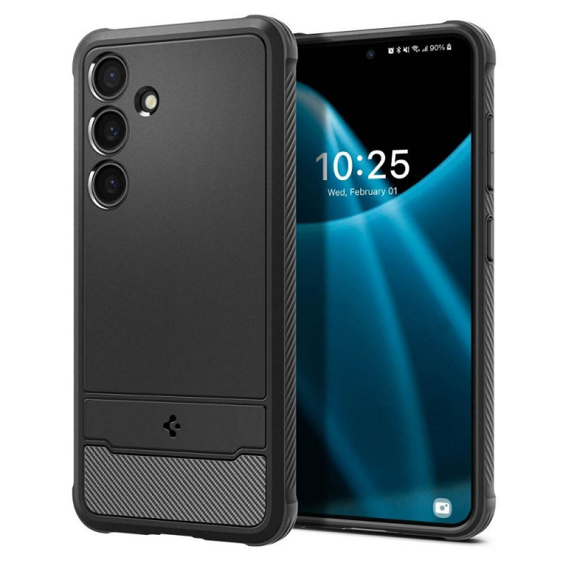Kryt Spigen Armor na Samsung Galaxy S24 Uhlíkové vlákno, Elegant  Čierny