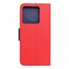 Peňaženkové puzdro Fancy Book na XIAOMI 13T Červený / Námornícka modrá