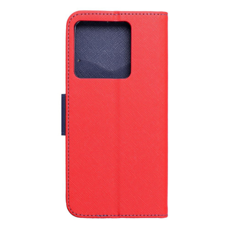 Peňaženkové puzdro Fancy Book na XIAOMI 13T Červený / Námornícka modrá