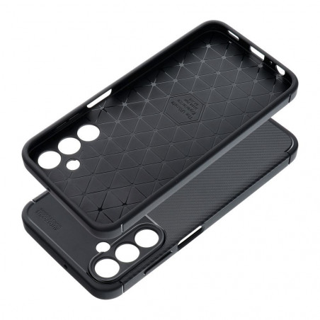 Kryt Carbon premium na Samsung Galaxy A15 LTE Elegant  Čierny