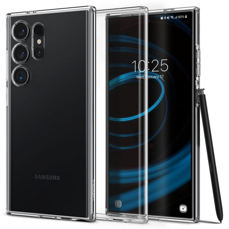 Kryt Spigen Liquid Crystal na Samsung Galaxy S24 ULTRA Krištáľovo čistý  Transparentný