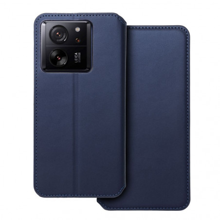 Peňaženkové puzdro Dual Pocket book na XIAOMI 13T Tmavší modrý