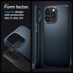 Kryt Spigen Thin Fit na Apple iPhone 15 Pro Max Metalická bridlicovo sivá