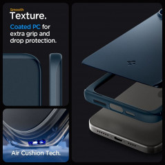 Kryt Spigen Thin Fit na Apple iPhone 15 Pro Max Metalická bridlicovo sivá