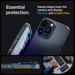 Kryt Spigen Thin Fit na Apple iPhone 15 Pro Max Metalická bridlicovo sivá