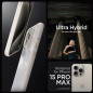Kryt Spigen Ultra Hybrid na Apple iPhone 15 Pro Max Krištáľovo čistý  Prirodzená titánová