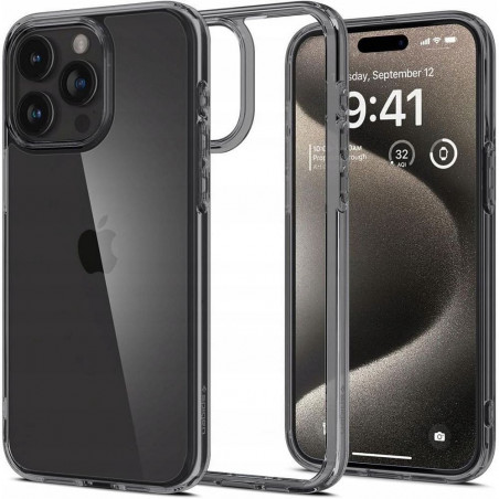Kryt Spigen Ultra Hybrid na Apple iPhone 15 Pro Krištáľovo čistý  Vesmírny kryštál