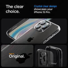Kryt Spigen Ultra Hybrid na Apple iPhone 15 Pro Krištáľovo čistý  Vesmírny kryštál