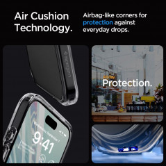 Kryt Spigen Ultra Hybrid na Apple iPhone 15 Pro Krištáľovo čistý  Vesmírny kryštál