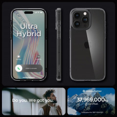 Kryt Spigen Ultra Hybrid na Apple iPhone 15 Pro Krištáľovo čistý  Vesmírny kryštál