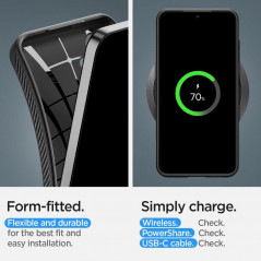 Kryt Spigen  Liquid Air na Samsung Galaxy S24 Matná čierna