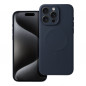 Kryt Silicone Mag Cover na Apple iPhone 15 Pro Max MagSAFE  Modrý titán