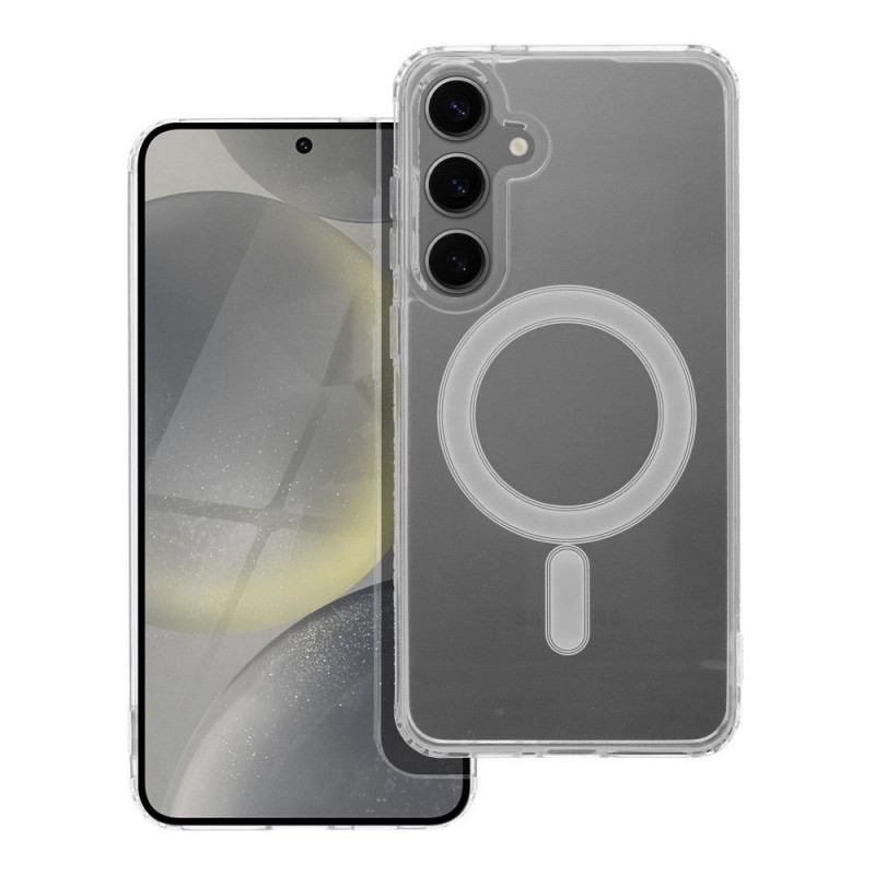 Kryt Clear Mag Cover na Samsung Galaxy S24 PLUS MagSAFE  Transparentný