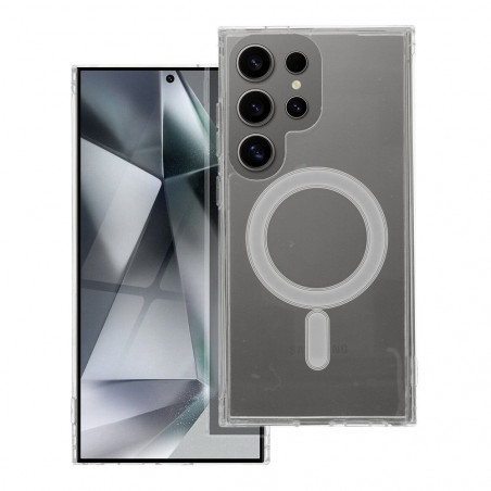 Kryt Clear Mag Cover na Samsung Galaxy S24 ULTRA MagSAFE Transparentný
