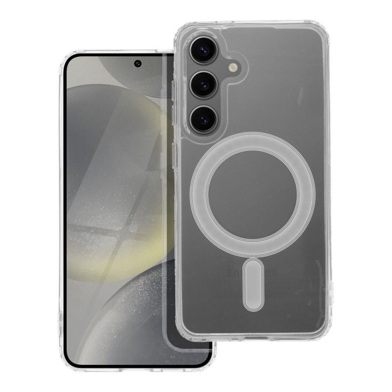 Kryt Clear Mag Cover na Samsung Galaxy S24 MagSAFE  Transparentný