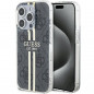 Kryt Guess 4G Gold Stripe na Apple iPhone 15 Pro Max Elegant  Čierny