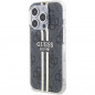 Kryt Guess 4G Gold Stripe na Apple iPhone 15 Pro Max Elegant  Čierny