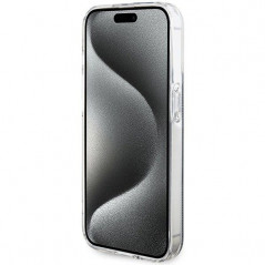 Kryt Guess 4G Gold Stripe na Apple iPhone 15 Pro Max Elegant  Čierny
