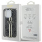Kryt Guess 4G Gold Stripe na Apple iPhone 15 Pro Max Elegant  Čierny